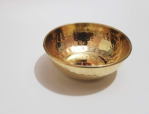 Cuenco de Latón Martillado, Cuenco Decorativo de Metal para Servir, Frutero para el Hogar, Cocina, Mesa de Comedor, Restaurante, Hotel, Regalo para Bodas y Fiestas - Product Image 1