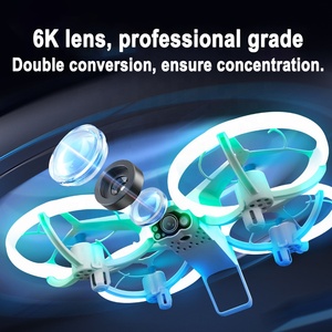 Led marquee xuyên biên giới V33 Camera kép 6K HD trên không UAV <span class=keywords><strong>Quadcopter</strong></span> điều khiển từ xa máy bay đồ chơi nhựa thân thiện với người mới bắt đầu - Product Image 2