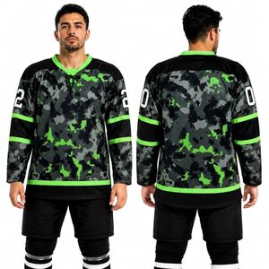 Elegantes camisetas de hockey sobre hielo con efecto mármol dorado, profesionales, de 190 g/m², antipilling, para sublimación. - Product Image 3