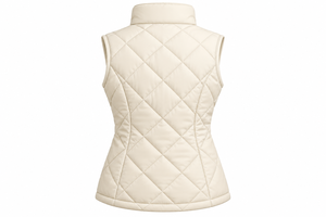 Chaleco Acolchado de Alta Calidad para Mujer, con Cuello Alto, Cierre de Cremallera, Sin Mangas, con Logotipo Bordado, Fabricante OEM - Product Image 2