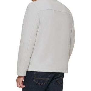 เสื้อแจ็คเก็ตขนเฟลซแบบซิป OEM สกรีนโลโก้ได้ตามสั่ง สำหรับทุกเพศ ใส่ได้ในฤดูหนาว กันลม ผ้าแคนวาสนุ่ม คอตั้ง ทรงหลวม สไตล์ลำลอง สตรีทแวร์ - Product Image 2