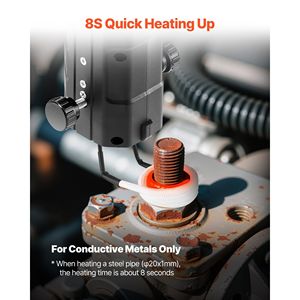 Riscaldatore a Induzione Magnetica Portatile da 1800W 110V, Kit Mini Macchina Riscaldante per Rimozione Bulloni e Dadi, Strumento per Riparazioni Auto (Versione Russa) - Product Image 2