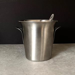 Deluxe Quality Round Shape Stainless Steel Ice <b>Serving</b> Buckets Classic Stylish with Designer Handles for Restaurant Usage Supply - Product Image 1