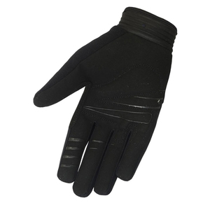 Gants de course en cuir à doigts entiers avec accents bleus pour le motocross et le cyclisme, antidérapants, respirants, fermeture auto-agrippante, unisexe - Product Image 6