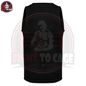Ensemble de vêtements de boxe en gros sous marque privée, impression par sublimation, tenue de combat unisexe, short de boxe en satin personnalisé, débardeur extensible - Product Image 4