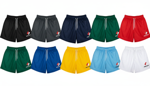 Shorts en polyester pour hommes, tissu léger et respirant, taille élastique, confortable, décontracté, à séchage rapide, pour la salle de sport, la course à pied et les sports - Product Image 6