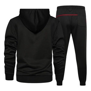 Conjunto Deportivo de Invierno para Hombre con Chaqueta Cortavientos Ligera e Impermeable, Sudadera con Media Cremallera, Pantalones Deportivos con Puños Elásticos, Estampado Digital 2026 - Product Image 3