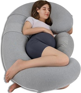 Almohada de Embarazo TERRALOOM GLOBAL de Cuerpo Completo en Forma de U, de Algodón con Relleno de Espuma Viscoelástica para Aliviar el Dolor de Espalda, Vientre y Piernas - Product Image 1