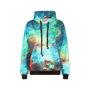 Sweat-shirts surdimensionnés personnalisés imprimés en relief tie-dye pour femmes, 100 % coton molletonné, écologiques, streetwear décontracté, épaules tombantes, avec badge - Product Image 5