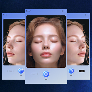 Analyse rapide, scanner cutané 3D, détection faciale IA, rides, taches, acné, rapport en 30 secondes, prise EU/JP, efficace - Product Image 4