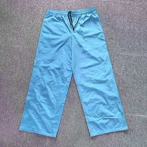Custom Wide Leg Windbreaker Pants <b>Men</b> Lightweight Waterproof <b>Nylon</b> Track Pants Loose Fit Unisex Streetwear Baggy <b>Joggers</b> Outdoor - Product Image 1