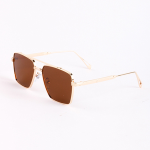 2963 New Fashion Personality Luxury Gradient Metal Square Frame Women Men Shades Designer Custom Vintage Trendy <b>Sunglasses</b> 2025 - Product Image 5