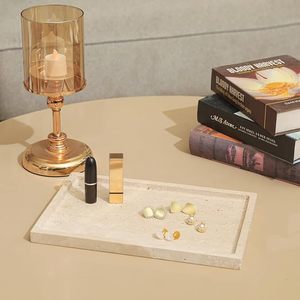 <b>Cheap</b> Marble <b>Vanity</b> Organizer Tray for Makeup, Skincare Products, Perfumes and Bathroom Accessories By AALIYAN IMPEX - Product Image 2