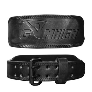 4 inch Leather GYM <b>Weight</b> Lifting Belt for Men and Women - Adjustable Exercise Equipment for a Better Gym and <b>Training</b> Workout - Product Image 3
