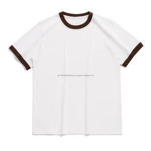 Camiseta de algodón de manga corta oversize para hombre, la más vendida, personalizada, lisa, estilo vintage, transpirable - Product Image 3