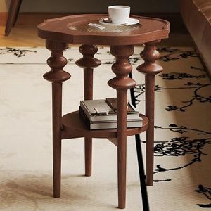 Table d'appoint en bois de qualité supérieure, meuble contemporain avec une belle finition en grain de bois pour les espaces intérieurs résidentiels - Product Image 3