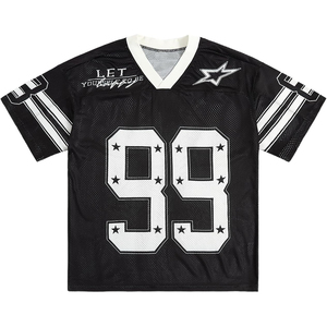 Camiseta de Fútbol Personalizada con Malla, Cuello en V, Manga Corta, Verde Dorado, Número 99 Bordado, para Hombre Adulto, Transpirable y Deportiva - Product Image 3
