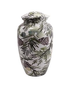 Urna de cremación de aluminio para cenizas humanas para adultos-Urna de almacenamiento de cenizas conmemorativas funerarias hechas a mano-Asequible - Product Image 1