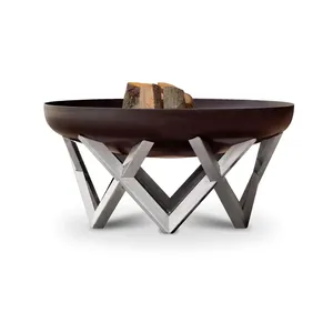 Wholesale Handmade Steel <b>Fire</b> Pit For Hotels Resorts Restaurants And Luxury Outdoor VenuesDecorative Stainless Steel Handmade - Product Image 1