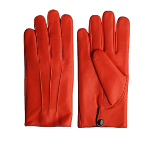 Gants thermiques d'hiver en cuir pour femmes, compatibles écran tactile, pour la conduite, en cuir naturel souple, respirants, écologiques, pour le cyclisme et la pêche - Product Image 1