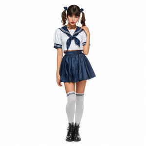 Uniforme Escolar Japonés Auténtico, Uniforme de Marinero para Niñas, Camisas de Vestir de Marinero, Uniforme Escolar Japonés Clásico - Product Image 6
