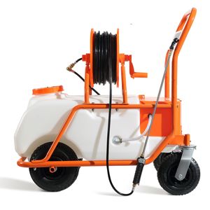 Pulverizador de césped a batería de 15 galones con presión ajustable de 0-90 PSI, 8 boquillas, 2 varillas y carrito eléctrico - Product Image 5