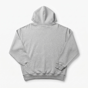 Sweat-shirt à capuche gris pour homme, coupe ample, manches raglan, couleur unie, décontracté, en polaire, pour l'automne - Product Image 2