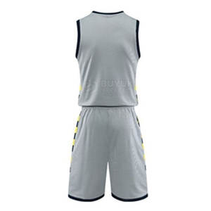 Conjunto de Uniforme de Baloncesto Personalizado de Malla de Secado Rápido para Equipos Escolares y de Clubes - Uniforme de Baloncesto por Sublimación - Product Image 2
