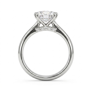 Anillo de Diamantes de Platino de Alta Gama con Engaste de Garras, Certificado IGI, Diseño de Lujo para Bodas, Compromisos y Fiestas - Product Image 4