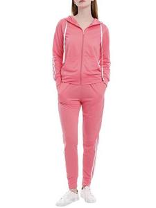 Vêtements de sport pour femmes, 100% coton respirant, écologiques, logo personnalisé, streetwear, pantalon de jogging uni, veste de yoga avec cordon de serrage - Product Image 3