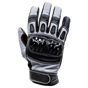 Fournisseur direct d'usine, gants de moto en cuir, design et logo personnalisés, gants de course de moto de haute qualité, protection complète des mains - Product Image 1