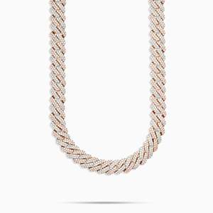 Collier Hiphop Minimaliste UrbanVrit pour Femme en Argent Sterling 925 Plaqué Or 18 carats avec Chaîne Cubaine et Zircon, Idéal au Quotidien - Product Image 2