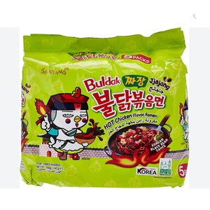 Venta Directa de Fábrica al Por Mayor a Precio Competitivo SAMYANG JJAJANG BULDAK Ramen Picante de Pollo Asado con Frijoles Negros (Paquete de 5) - Product Image 1