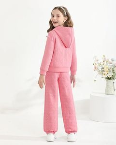 Conjunto de Dos Piezas de Algodón de Alta Calidad para Niños, Chándal Informal a la Moda, Estilo Urbano, Estampado de Dibujos Animados, Transpirable y Suave - Product Image 3