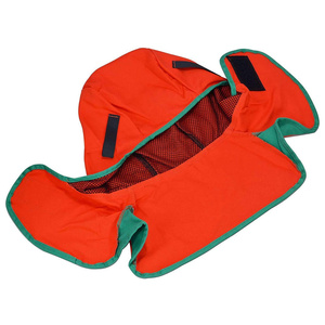 JNM SAFETY FR - Capuche de soudage en coton - Tissu ignifuge - Couleur orange - Protection de la tête pour soudeurs - Résistant à la chaleur - 500-1000°C - Product Image 2