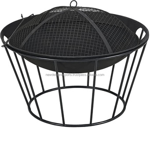 "Backyard Bonfire" Reinforced Steel Fire Pit with <b>Poker</b> & Cover - Product Image 5