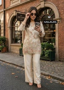 Nueva Colección Exclusiva Especial para Eid, Salwar Kameez de Seda Crepé para Mujer, Estilo Moderno - Product Image 5