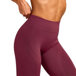 Leggings de yoga sans couture pour femmes, taille haute, collants de sport flexibles pour l'entraînement, la gym, la course à pied, le fitness, avec détail logo gris - Product Image 3