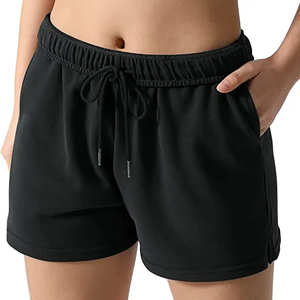 Shorts de sport décontractés pour femmes en polyester/nylon respirant, écologiques, à séchage rapide, couleur unie, extensibles, pour le jogging et le yoga - Product Image 2