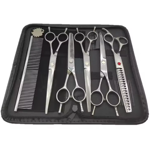 Kit de Tijeras de Peluquería Profesionales de Acero Inoxidable de Primera Calidad con Recubrimiento de Color, Juego de Tijeras para Adelgazar el Cabello con Peine y Pinza, Herramientas de Salón - Product Image 6