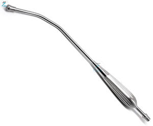 Poignée de tube d'aspiration FIDA Yankauer, connecteur d'embout d'aspiration, acier inoxydable, instruments chirurgicaux manuels réutilisables, MICS/VATS ISO - Product Image 1