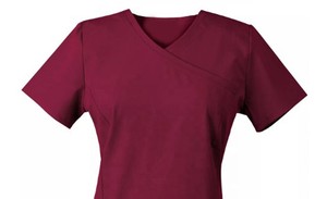 Conjunto de Uniforme Médico para Mujer, Cuello en V, Uniforme de Hospital, Ropa de Trabajo de Enfermería, Pantalones Cargo, Logotipo Personalizado, Ligero, Tejido 100% Algodón - Product Image 3