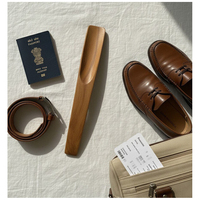 Chausse-pied en bois poli vintage de luxe, fait main, magnifique et de qualité supérieure, accessoire pour range-chaussures, pour la maison