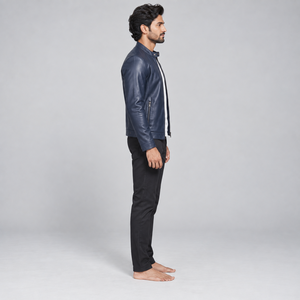 Fashionable <b>men</b> <b>leather</b> <b>jackets</b> with smooth finish durable construction comfortable fitting and versatile styling - Product Image 4