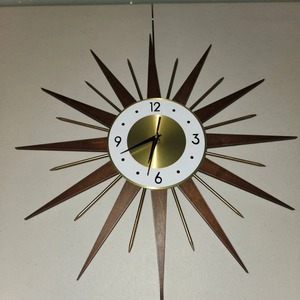 <b>Designer</b> Sun Shape <b>Clock</b> Perfect For Entryway And Living Room Adds Unique And Artistic <b>Wall</b> Styling Handcrafted From India - Product Image 2