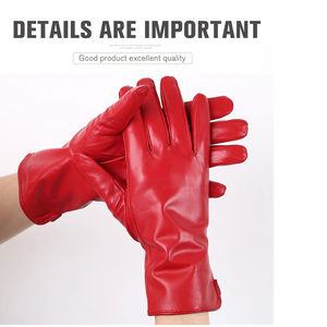 Guantes de Piel de Oveja de Alta Calidad para Hombre, Guantes de Moda para Invierno, Cálidos para Uso en Exteriores, con Compatibilidad con Pantalla Táctil - Product Image 4
