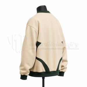 Sudadera Personalizada para Hombre, Cuello Redondo, Estilo Urbano, con Paneles, Color Block, Unisex, OEM, ODM, Venta al Por Mayor - Product Image 5
