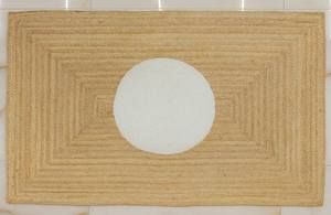 Alfombra Redonda de Yute Tejida a Mano Estilo Boho Chic, Patrón Circular, Fibra Natural, Decoración Rústica para el Hogar - Product Image 6