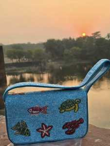 Bolso de Hombro Tipo Clutch de Lujo con Cuentas, Estilo Bohemio, Moderno, para la Noche, Bordado con Cuentas, Hecho a Mano, Profesional, Portátil, Personalizado, Resistente y Seguro - Product Image 6