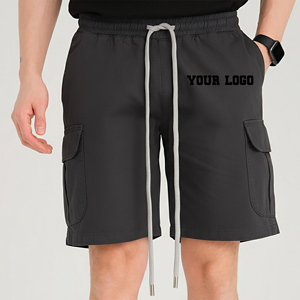 Nouveau Short de Survêtement Classique pour Homme 2026 – Confortable en Polaire Polyester/Coton avec Poches Latérales Cargo, Style Urbain, Élastique - Product Image 4